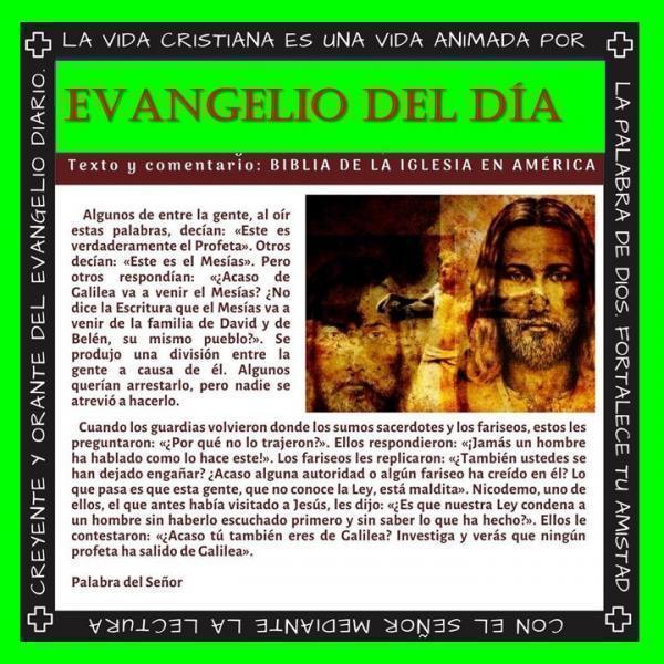 "EVANGELIO DEL DÍA" semana 1520 Agosto
